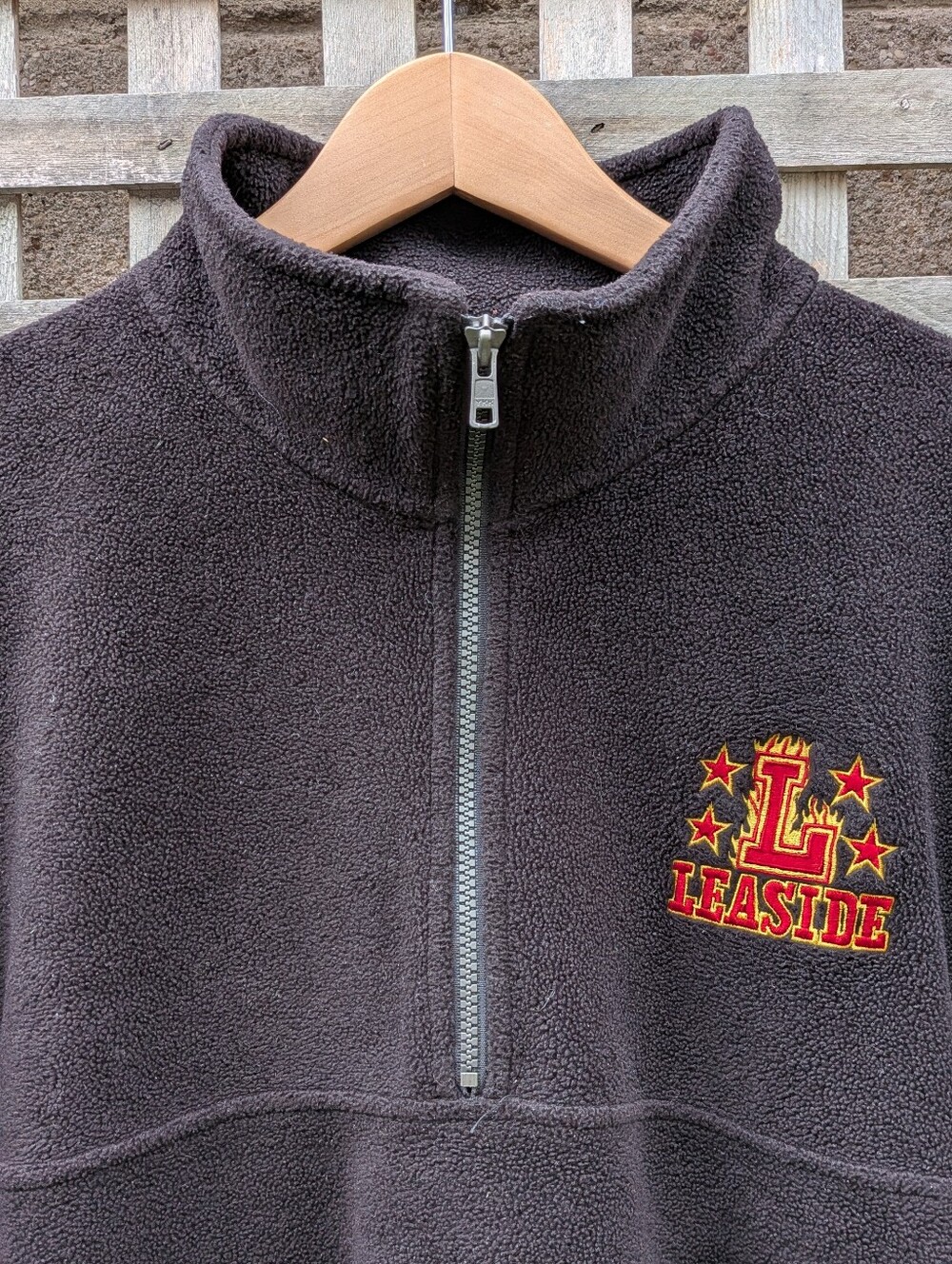 Vintage Leaside Flames Hockey Fleece Zip Up Sweatshirt Adult M KOBE Toronto